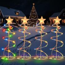 Decorações de Natal HEISOK Spiral Christmas Tree, pacote com 4