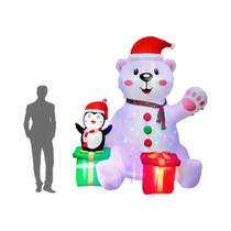 Decorações De Natal Infláveis De 6FT Com Ursos Polares E Pinguins Com Luzes LED Coloridas Para Uso Decorações De Natal Infláveis De 6FT Com Ursos Polares E Pinguins Com Luzes LED Coloridas Para Uso