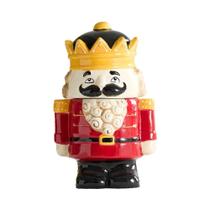 Decorações De Natal: Jarro De Doces Cerâmico Do Velho Natalino, Quebra-Nozes De Cerâmica, Decoração