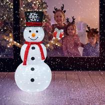 Decorações de Natal Outdoor Lighted Snowman 100 Lights Decorações de Natal Outdoor Lighted Snowman 100 Lights