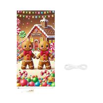 Decorações De Natal Para Porta Do Papai Noel, Banner De Fundo Para Interiores E Exteriores, Presente