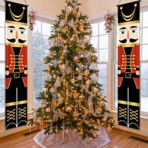 Decorações de Natal WODICY Nutcracker Porch Signs 30x180cm