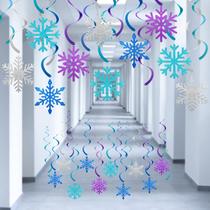 Decorações de Neve em Espiral - 20 Unidades para Decoração de Inverno