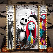 Decorações de portas de Halloween Nightmare Jack Skellington Decorações de portas de Halloween Nightmare Jack Skellington