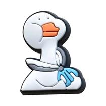 Decorações De PVC Para Sandálias De Crianças Com Animais Fofos Como Pato, Gato E Flamingo