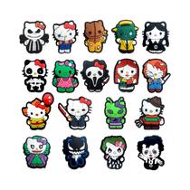 Decorações De Sapatos De Gato Para Halloween, 18 Peças Para Crocs, Bogg Bag, Chinelos Bolha E