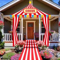 Decorações de tenda Carnival Circus Fanfanwin, conjunto de 4 Decorações de tenda Carnival Circus Fanfanwin, conjunto de 4