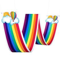 Decorações de teto Blulu Rainbow 3,6 m, poliéster, 2 peças
