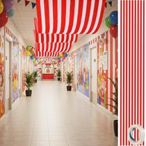 Decorações de teto Hunnmingre Carnival 81,28 cm x 4,88 m