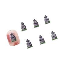 Decorações De Unhas De Halloween Em Resina Com Fantasmas E Abóboras, 20 Peças, Charms De Unhas De