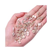 Decorações De Unhas Em Forma De Borboleta 3D Kawaii Com Strass 10 Peças Acessórios DIY Em Liga