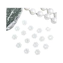 Decorações De Unhas Em Forma De Floco De Neve Hexagonal Em Ouro Branco Puro, 60PCS, Charms De Resina Decorações De Unhas Em Forma De Floco De Neve Hexagonal Em Ouro Branco Puro, 60PCS, Charms De Resina