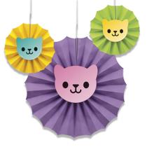 Decorações exclusivas para ventiladores de papel da Gabby's Dollhouse (3 unidades) Decorações exclusivas para ventiladores de papel da Gabby's Dollhouse (3 unidades)