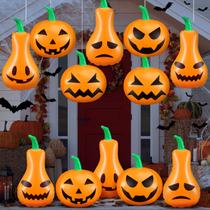 Decorações infláveis de abóbora ao ar livre Chitidr 12 unidades de Halloween
