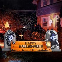 Decorações infláveis de Halloween Skeleton Tombstone 3m com LED Decorações infláveis de Halloween Skeleton Tombstone 3m com LED