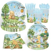 Decorações para chá de bebê WISSLERMER Classic Bear 140 unidades