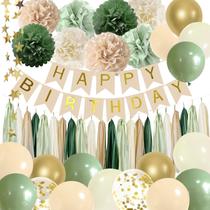 Decorações para Festa de Aniversário Verde Sálvia ELTNEGSA - Para Mulheres Decorações para Festa de Aniversário Verde Sálvia ELTNEGSA - Para Mulheres