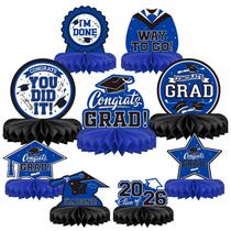 Decorações para Festa de Formatura Gatherfun 9 Peças Azul e Preto