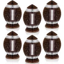 Decorações para festas de futebol Fourluoo Football Honeycomb x6