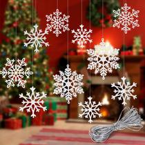 Decorações suspensas de Natal Whaline Snowflake 40 unidades