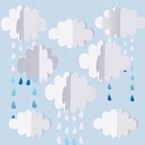 Decorações suspensas Eersida 3D Cloud Paper Artificial Clouds Decorações suspensas Eersida 3D Cloud Paper Artificial Clouds