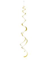 Decorações suspensas em espiral exclusivas em ouro deslumbrante (pacote com 8) Decorações suspensas em espiral exclusivas em ouro deslumbrante (pacote com 8)