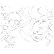 Decorações Swirl Amscan DEC SWIRL PL WHITE (12/144)