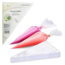 Decorador Bolo Saco Plastico Confeitar Com 50 Pecas 26X16Cm - Fu Xing Decorador Bolo Saco Plastico Confeitar Com 50 Pecas 26X16Cm - Fu Xing