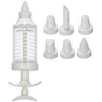 Decorador De Bolo Cupcake e Tortas Kit Confeiteiro Em Plástico Com 7 Bicos e Bisnaga - WINCY CASA Decorador De Bolo Cupcake e Tortas Kit Confeiteiro Em Plástico Com 7 Bicos e Bisnaga - WINCY CASA