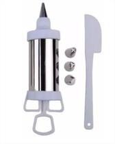 Decorador Para Bolo Cupcake Inox 4 Bicos Espatula