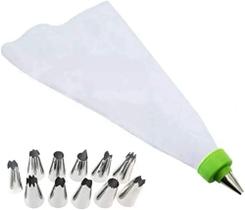 Decorador Para Confeitaria Uma Bisnaga Confeitar E 12 Bicos - Cor inox - Art House Decorador Para Confeitaria Uma Bisnaga Confeitar E 12 Bicos - Cor inox - Art House
