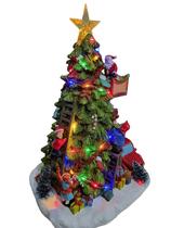 decorando arvore de natal vila natalina led e musica 40cm decorando arvore de natal vila natalina led e musica 40cm