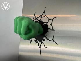 Decorativo Hulk Esmaga! Arte Geek para Parede Herói Marvel