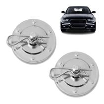 Decorativo - Trava De Capo Cromada para Carro Efeito Tuning Veículo Universal Sem Cabo de Aço - SHEKPARTS