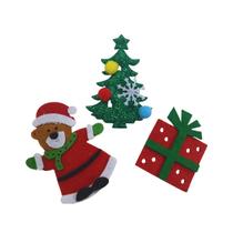 Decore sua Casa com Kit 3 Apliques de Natal Diversos Enfeite Decore sua Casa com Kit 3 Apliques de Natal Diversos Enfeite