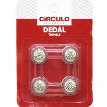 Dedal de Metal Círculo - 4 Unidades Dedal de Metal Círculo - 4 Unidades