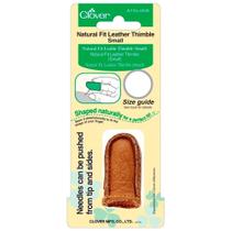 Dedal em Couro Natural Pequeno Clover - 6028 Dedal em Couro Natural Pequeno Clover - 6028