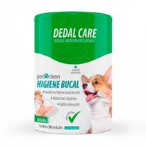 Dedeira Umedecida Dedal Care Higiene Bucal Pet Clean 30