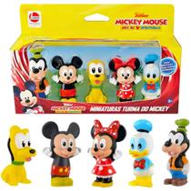 Dedoche Infantil Miniaturas Turma Do Mickey Bonecos De 5 Personagens Para Criança Colecionável Líder