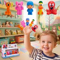 Dedoche Vinil Dinossauro Pocoyo Galinha Pintadinha Animais - Dedoche Vinil Dinossauro Pocoyo Galinha Pintadinha Animais -