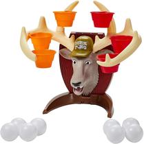 Deer Pong Game, Features Talking Deer Head and Music, Inclui 6 Copas de Festa e 8 Bolas, Jogo em Família Divertido para Idades 8 e Up - Hasbro Gaming