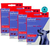 Defend Pro Cães 11 a 20Kg Prevenção de Pulgas e Carrapatos em Cães kit Com 4 Defend Pro Cães 11 a 20Kg Prevenção de Pulgas e Carrapatos em Cães kit Com 4