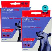 Defend Pro Cães 11 a 20Kg Prevenção de Pulgas em Cães kit Com 2