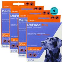Defend Pro Cães 21 a 40Kg Prevenção de Pulgas e Carrapatos em Cães kit Com 4 Defend Pro Cães 21 a 40Kg Prevenção de Pulgas e Carrapatos em Cães kit Com 4