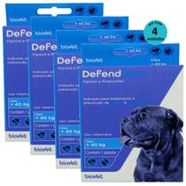 Defend Pro Cães Acima de 40Kg Prevenção de Pulgas e Carrapatos em Cães kit Com 4 Defend Pro Cães Acima de 40Kg Prevenção de Pulgas e Carrapatos em Cães kit Com 4