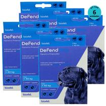 Defend Pro Cães Acima de 40Kg Prevenção de Pulgas e Carrapatos em Cães kit Com 6 Defend Pro Cães Acima de 40Kg Prevenção de Pulgas e Carrapatos em Cães kit Com 6