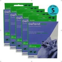 Defend Pro Cães até 10Kg Prevenção de Pulgas e Carrapatos em Cães kit Com 5 Defend Pro Cães até 10Kg Prevenção de Pulgas e Carrapatos em Cães kit Com 5