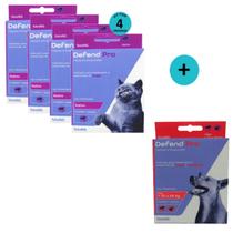 Defend Pro Gatos Prevenção de Pulgas em Gatos kit C 4 e Defend Pro Cães 11 a 20kg 1 unid. Defend Pro Gatos Prevenção de Pulgas em Gatos kit C 4 e Defend Pro Cães 11 a 20kg 1 unid.