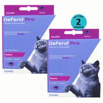 Defend Pro Gatos Prevenção de Pulgas em Gatos kit Com 2 Defend Pro Gatos Prevenção de Pulgas em Gatos kit Com 2