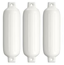 Defensa Inflável Branca G2 11,4 X 40,6cm Lancha Barco Kit 3